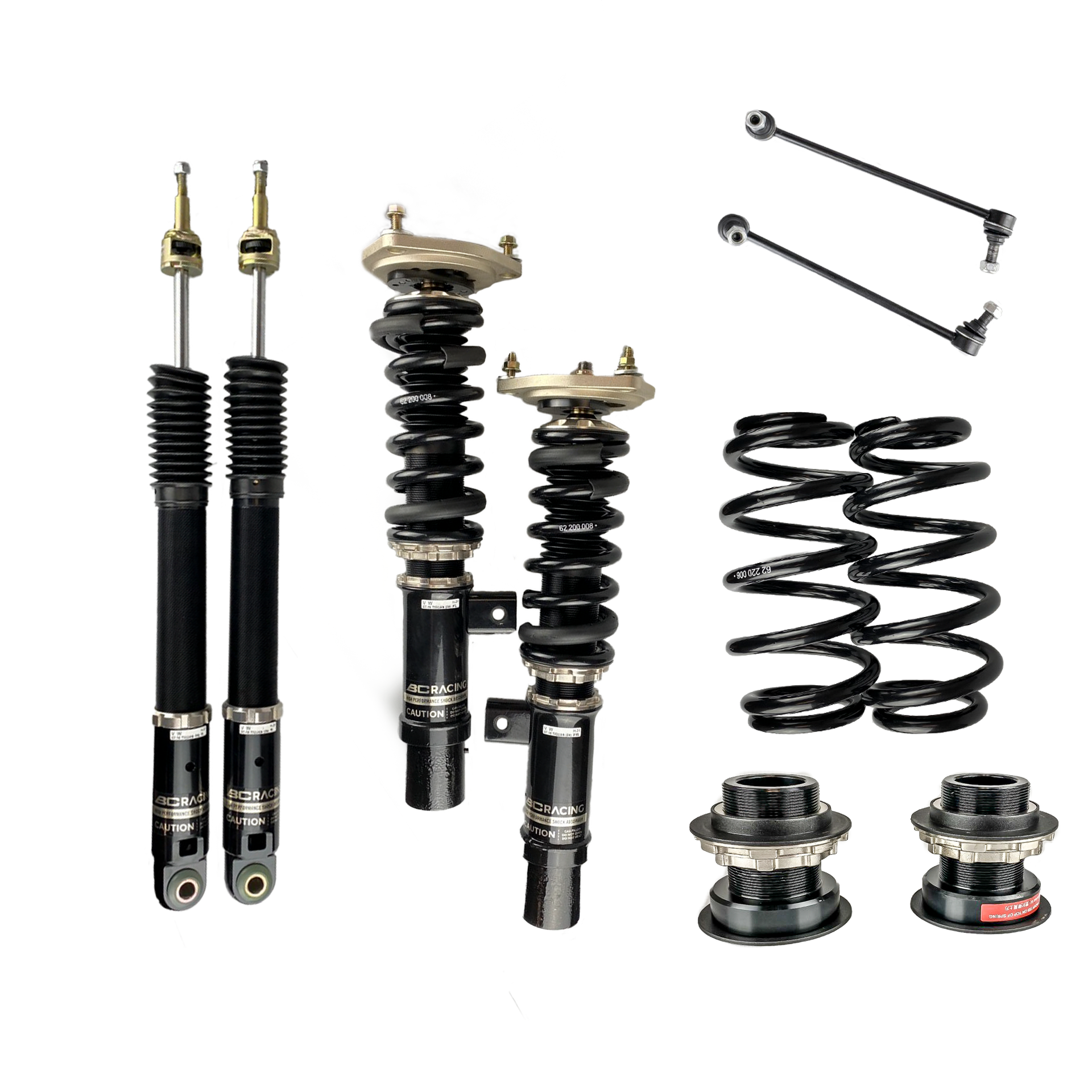BC Racing Coilovers BR-Series 5N Tiguan - Scratch & Dent Parts