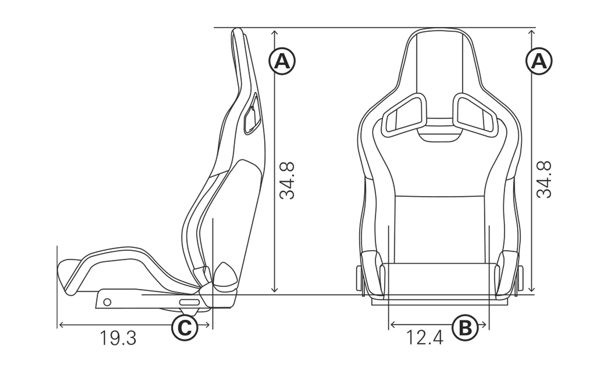 RECARO Sportster CS (no heat)